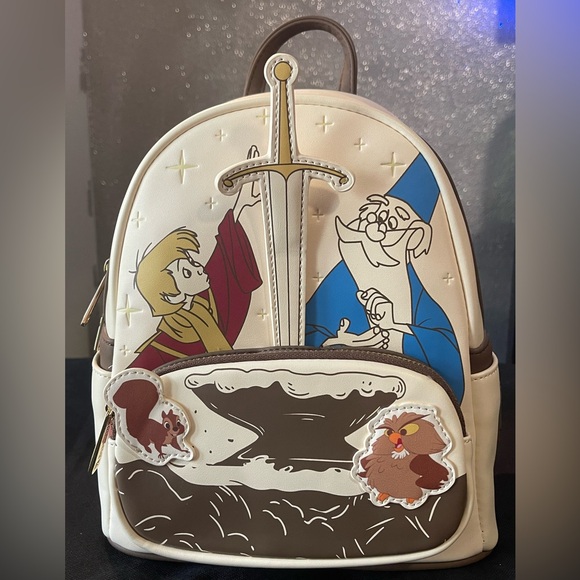 THE SWORD IN THE STONE LOUNGEFLY MINI BACKPACK - Picture 2 of 3